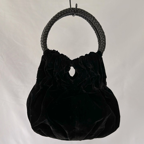 Kenneth Cole New York Black Velvet Bag - Picture 1 of 8